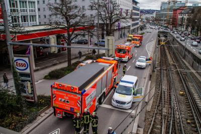 Stuttgart-Nord: Stadtbahnentgleisung fuehrt zu Verkehrschaos